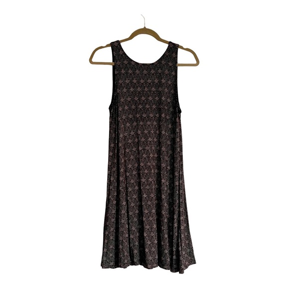 Old Navy Dresses & Skirts - Old Navy Sleeveless Knit Swing Dress - Black Print Size Medium Tank Dress